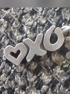 James Avery Heart XO Charm Retired